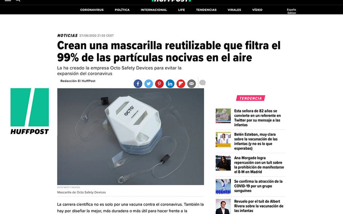 OCTO® Respirator Mask Featured in Spanish Media