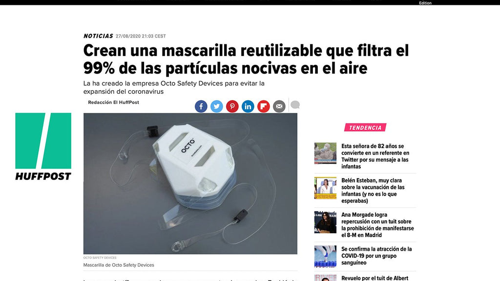 OCTO® Respirator Mask Featured in Spanish Media
