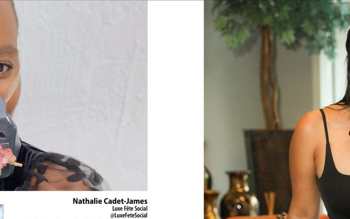 Brickell Magazine Features Nathalie Cadet-James Wearing an OCTO® Respirator Mask Dark
